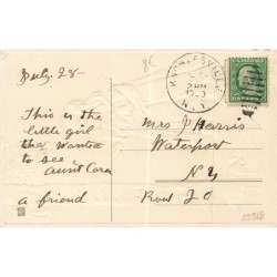 n°29988 - Carte Gaufrée - Birthday Greetings - Fillette regardant un hanneton