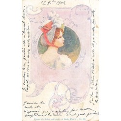 n°29965 - Carte Gaufrée - 4706 - To My Valentine - Ange pêchant un coeur