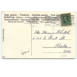 n°13728 - Carte Gaufrée - Easter Greetings - Ange dans un médaillon