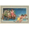n°29988 - Carte Gaufrée - Birthday Greetings - Fillette regardant un hanneton