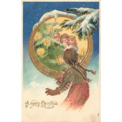 n°29989 - Carte Gaufrée - Raphael Tuck - Fantaisie - Portrait d'une fillette souriante
