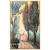 n°30003 - Illustrateur Chiostri - Deux femmes jouant dans une allée