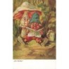 n°30012 - Illustrateur K. Barth - Der Kritiker - Nain et un champignon humanisé lisant un journal