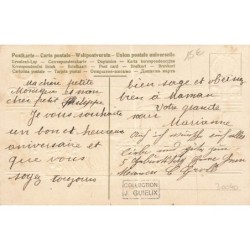 n°30040 - Carte Gaufrée - Anniversaire -Herzlichen Glückwunsch zum Geburstage - Champignons humanisés