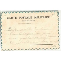 n°30052 - Carte Brodée Militaire - Souvenir de Lorraine E. V. - Fleurs