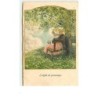 n°13757 - P. Ebner - L'idylle de Printemps - Couple assis sur un banc sous un arbre