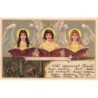 n°30090 - Stengel - Anges chantant -StilleNacht! heilige Nacht