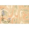 n°30100 - Fantaisie - Art Nouveau - Fleurs en relief sur un décor