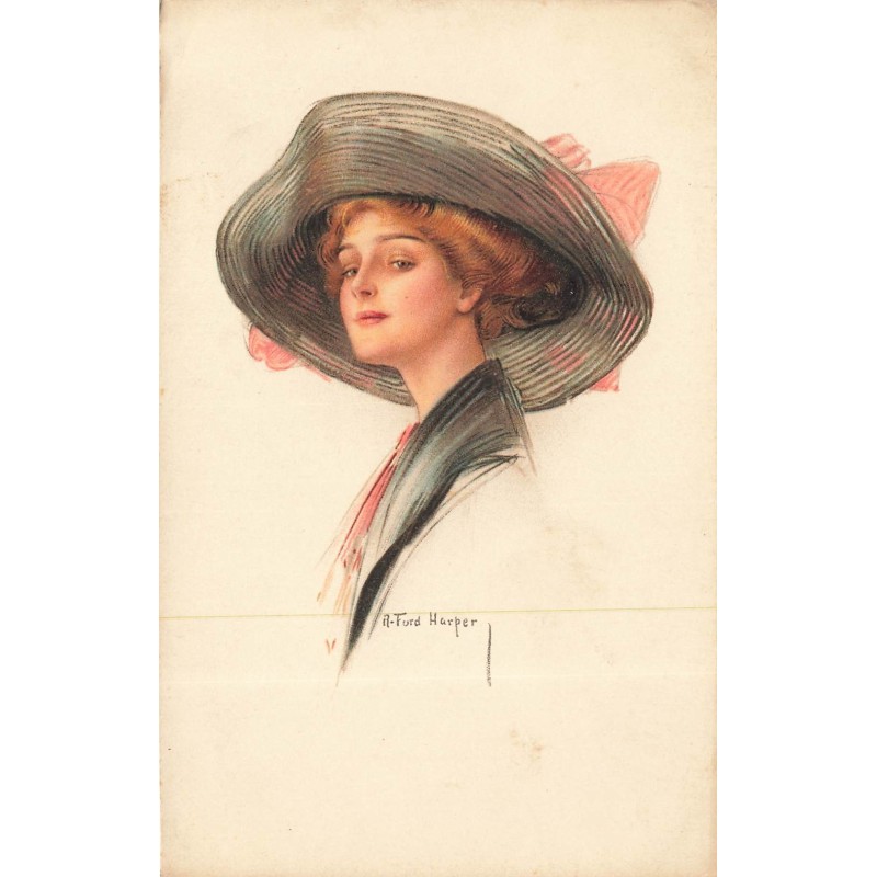 n°30155 - A. Ford Harper - MM Vienne n°846 - Jeune femme portant un chapeau à large bord