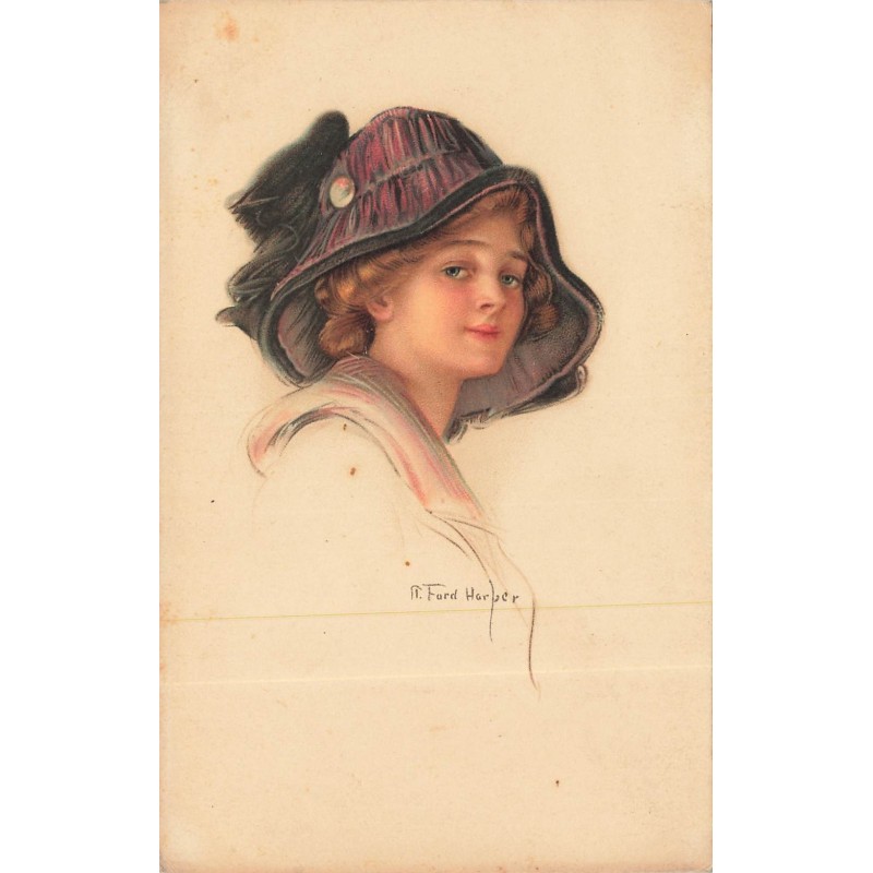 n°30156 - A. Ford Harper - MM Vienne n°846 - Jeune femme portant un chapeau
