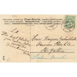 n°30184 - Carte Gaufrée - MSIB 13782 - Fröhes Neues Jahr 1908 - Train fleuri