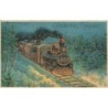 n°30186 - Carte Gaufrée - MSIB 13545 - Glückliches Neujahr 1906 -Train dans la nuit