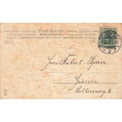 n°30186 - Carte Gaufrée - MSIB 13545 - Glückliches Neujahr 1906 -Train dans la nuit