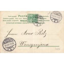 n°30196 - J.C Schmidt - Postkarte mit Veilchenduft - Fillette la tête dans des violettes