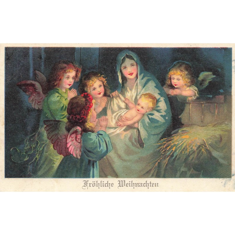 n°30214 - Fröhliche Weihnachten  -Scènes de la Nativité