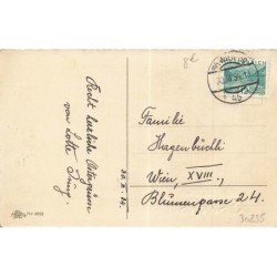 n°30235 - Pâques - Ein Fröhliche Osterfest - Mouton sprès d'une fillette cherchant dans un oeuf