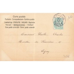 n°30248 - Un Ange avec une guirlande de fleurs