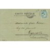 n°30255 - Carte Gaufrée - Fantaisie - Portrait d'une jeune femme au milieu d'une fleur en dentelle