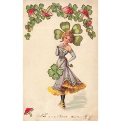 n°30256 - Carte Gaufrée -...
