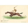 n°30260 - Illustrateur R. Pick - Just ten yards more - Cavalier, course de chevaux