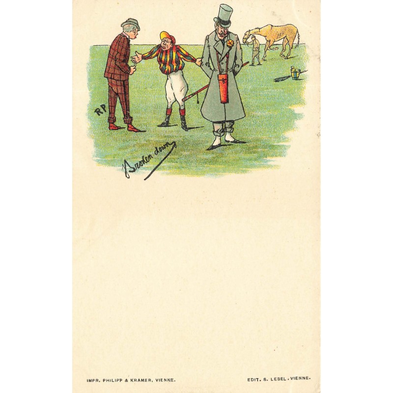 n°30267 - Illustrateur R. Pick - Broken down - Jockey, course de chevaux