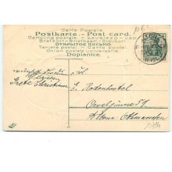 n°13794 - Carte Gaufrée - Fröhliche Weihnachten - Ange laissant tomber des fleurs