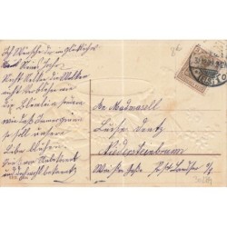 n°30284 - Carte Gaufrée - Nouvel An - Enfants décorant une coupe