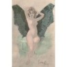 n°30310 - Illustrateur Gaston Noury - Jeune femme nue portant des ailes de papillon -Fée
