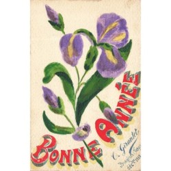 n°30330 - Carte Peinte à la...