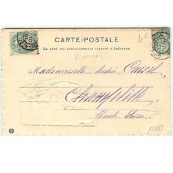 n°13809 - Carte Gaufrée - Art Nouveau - Kirchner - Jeune femme de profil