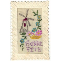 n°30353 - Carte Brodée -...