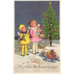 n°30372 - Noël  - Fillettes...