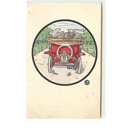 n°13854 - MM Vienne n°277 - Garçon assis sur le porte bagage d'une voiture