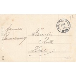 n°30417 - Nouvel An - MSIB 14140 - Fillette se protégeant de champignons et de trèfles tombant
