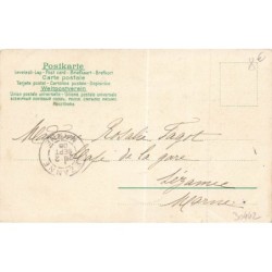 n°30442 - Fantaisie - Jeune femme près d'un lièvre déposant des oeufs