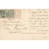 n°30443 - Carte Gaufrée - Fantaisie - Jeune femme dansant avec un voile au milieu de fleurs