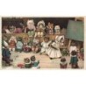 n°30446 - Illustrateur Louis Wain - Salle de classe pour chats habillés