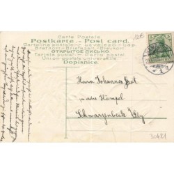 n°30481 - Carte Gaufrée - Fröhliche Weihnachten - Jeune femme allumant les bougies d'un sapin