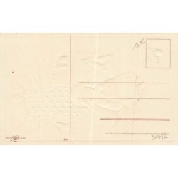 n°30482 - Carte Gaufrée - Clapsaddle - Fröhliche Weihnachten - Fillette assise sur sa valise