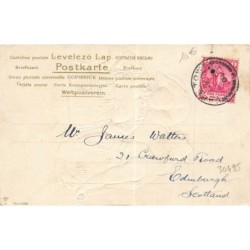 n°30495 - Carte Gaufrée - Fantaisie - Vieux Couple debout dans la mer