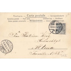 n°30496 - Carte Gaufrée - Clapsaddle - Portrait d'une jeune fille avec des violettes