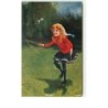 n°13875 - Waiting - Fillette jouant avec un diabolo