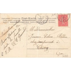 n°30517 - Carte Gaufrée - MSIB 13553 - Bonne Année - Ange accroché sur le balancier d'une pendule