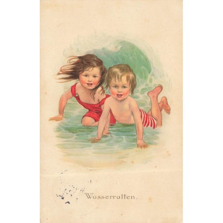 n°30527 - SB Pearse - Wasserratten - Enfants allongés dans l'eau - MM Vienne N°844