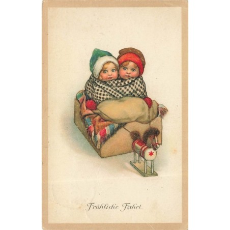 n°30528 - SB Pearse - Fröhliche Fahrt - Enfants emmitouflés dans un plaid - MM Vienne 922