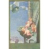 n°30532 - Velikonocn Pozdrav - Anges en haut d'un clocher regardant une cloche volée