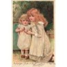 n°30538 - Fantaisie - Theo Stroefer's - Jeune fille à genoux près d'une fillette