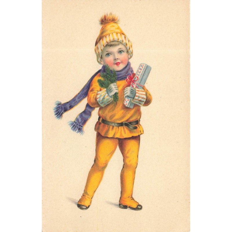 n°30539 - Fantaisie - Meissner - Enfant apportant un cadeau