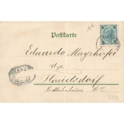 n°30543 - Fantaisie - Imitation bois WBB 1202 - Fillette au milieu d'une lyre