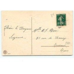 n°13881 - Carte Gaufrée - Bonne Année - Enfant pilotant un avion